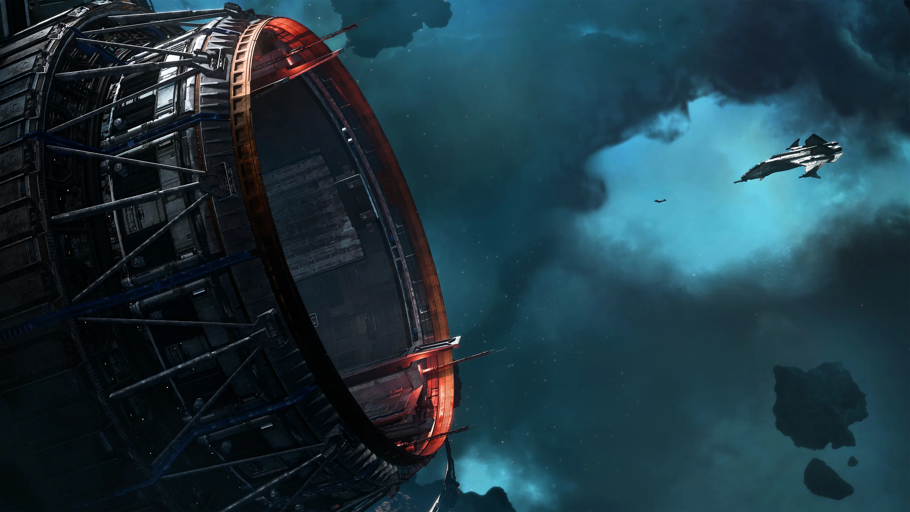 Interior of a station visited in the Odin system