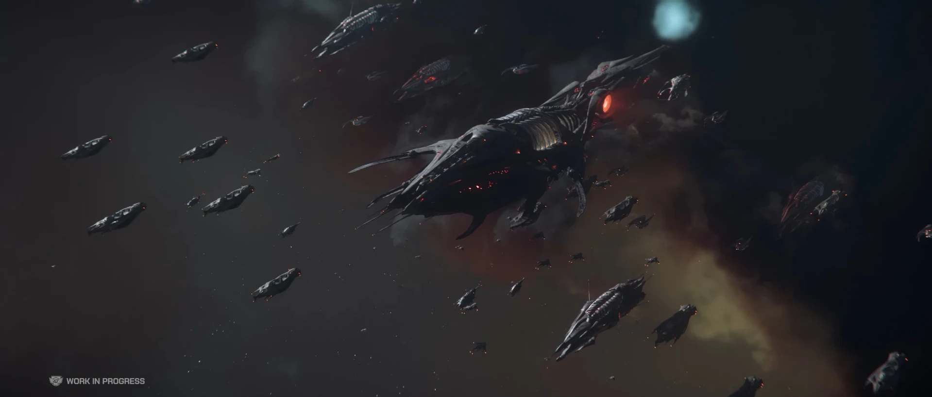 Vanduul-Schiffe versammelt für einen Angriff